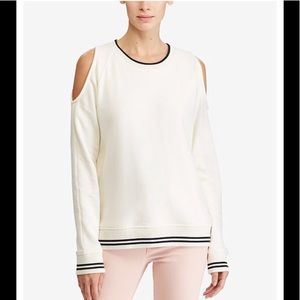 NWT RALPH LAUREN COLD SHOULDER SWEATSHIRT MEDIUM